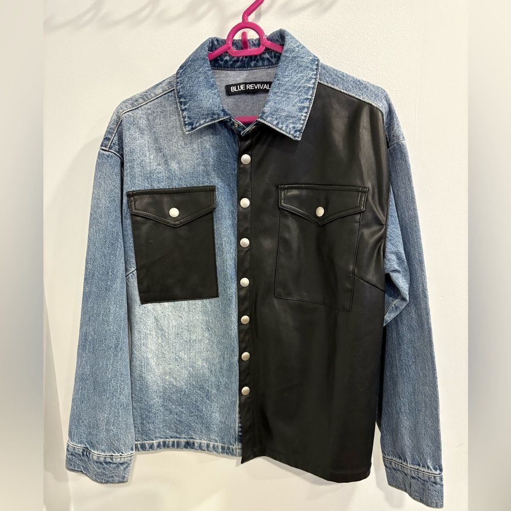 Blue Revival Two-Tone Denim and Black Jacket